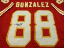 Tony Gonzalez of the KC Chiefs signed autographed football jersey PAAS COA 862