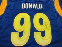 Aaron Donald of the LA Rams signed autographed football jersey PAAS COA 158
