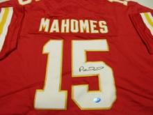 Patrick Mahomes II of the KC Chiefs signed autographed football jersey TAA COA 016