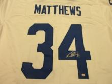 Auston Matthews of the Toronto Maple Leafs signed autographed hockey jersey PAAS COA 082