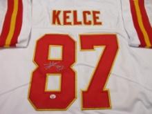 Travis Kelce of the KC Chiefs signed autographed football jersey PAAS COA 683
