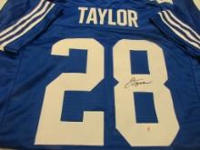 Jonathan Taylor of the Indianapolis Colts signed autographed football jersey PAAS COA 814