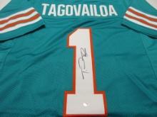 Tua Tagovailoa of the Miami Dolphins signed autographed football jersey PAAS COA 599