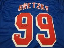 Wayne Gretzky of the NY Rangers signed autographed hockey jersey PAAS COA 811