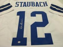 Roger Staubach of the Dallas Cowboys signed autographed football jersey PAAS COA 854