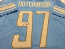 Aiden Hutchinson of the Detroit Lions signed autographed football jersey PAAS COA 692