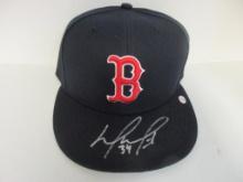 David Ortiz of the Boston Red Sox signed autographed baseball hat PAAS COA 225