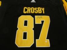 Sidney Crosby of the Pittsburgh Penguins signed autographed hockey jersey PAAS COA 607