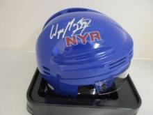 Wayne Gretzky of the NY Rangers signed autographed mini hockey helmet PAAS COA 846