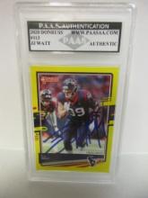 JJ Watt of the Houston Texans signed autographed slabbed sportscard PAAS Holo 968