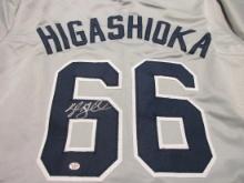 Kyle Higashioka of the NY Yankees signed autographed baseball jersey PAAS COA 451