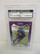 Justin Jefferson of the Minnesota Vikings signed autographed slabbed sportscard PAAS Holo 047