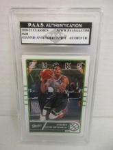 Giannis Antetokounmpo of the Milwaukee Bucks signed slabbed sportscard PAAS Holo 906