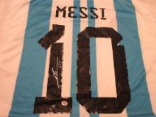 Leo Messi of Argentina signed autographed soccer jersey PAAS COA 829
