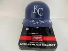 Bobby Witt Jr of the KC Royals signed autographed mini batting helmet PAAS COA 974
