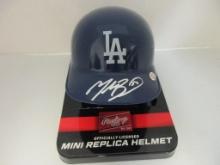 Mookie Betts of the LA Dodgers signed autographed mini batting helmet PAAS COA 946