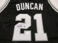 Tim Duncan of the San Antonio Spurs signed autographed basketball jersey PAAS COA 315