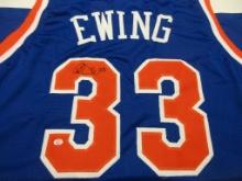 Patrick Ewing of the NY Knicks signed autographed basketball jersey PAAS COA 102