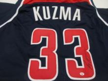 Kyle Kuzma of the Washington Wizards signed auto The DISTRICT basketball jersey PAAS COA 408