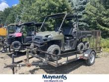 Polaris 800 UTV with Single Axle Trailer