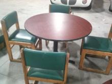 Round Table with Four Chairs