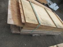 APPROX (55) 4' W ASSORTED PLYWOOD SHEETS
