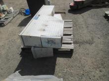 (2) UWS SIDE BED DIAMOND PLATE TRUCK BOXES *NO KEY