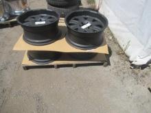 (4) 20'' BLACK ALUMINUM RIMS