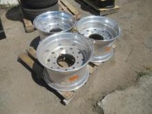 (3) 22.5'' X 14'' 10 LUG TRUCK WHEELS