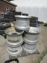 (7) ALCOA 22.5 X 15'' 10 LUG TRUCK WHEELS