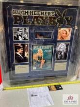 Hugh Hefner Signed Pipe Photo Frame