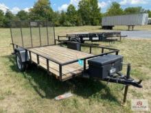 12' Single Axle Trailer with Ramp