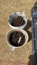 (2) BUCKETS OF REAR TRACTOR CHAINS 18 X 28