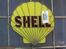 STAINED GLASS SHELL SIGN 16”......X16”......