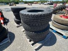 LOT OF (4) 275/80R 22.5 MICHELIN TIRES