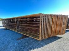 LOT OF (10) 24' CORRAL PANELS