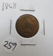 1868- Indian Head Cent