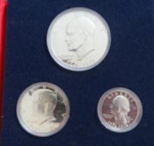 1976- Silver 3 Coin US Mint Proof Set