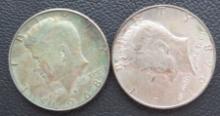 (2) 1968- Kennedy Half Dollars
