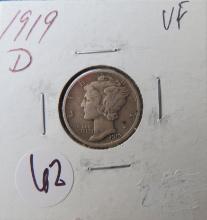 1919-D Mercury Dime