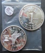 (2) One Ounce Silver Round- Tri-State Refining