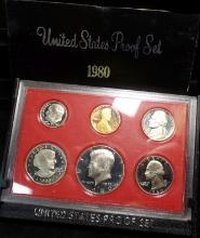 1980 S Proof Set, original as issued.