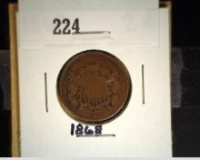 1868 U.S. Two Cent Piece.