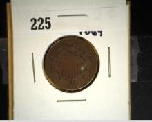1869 U.S. Two Cent Piece.