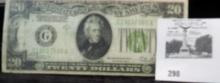 Series 1928B $20 U.S. Federal Reserve Banknote, "Redeemable in Gold on demandâ€¦".