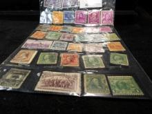 (34) Old U.S. Stamps, some precancels.