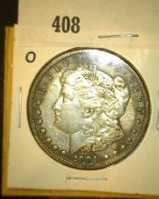 1901 O Morgan Silver Dollar, Fine, nicely toned.