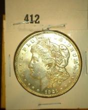 1921 P U.S. Silver Morgan Dollar, AU.