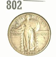 1930 P Standing Liberty Quarter, Fine.