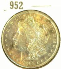 1883 O Morgan Silver Dollar, Almost Uncirculated.